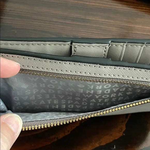 Kate Spade Gray Owl Embellished Wallet - Picture 3 of 6